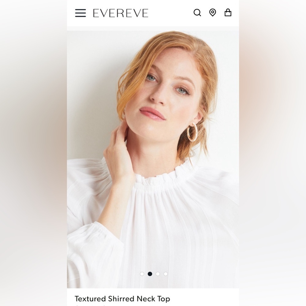 Cloth & Stone Textured Shirred Neck Top from Evereve - Picture 2 of 7